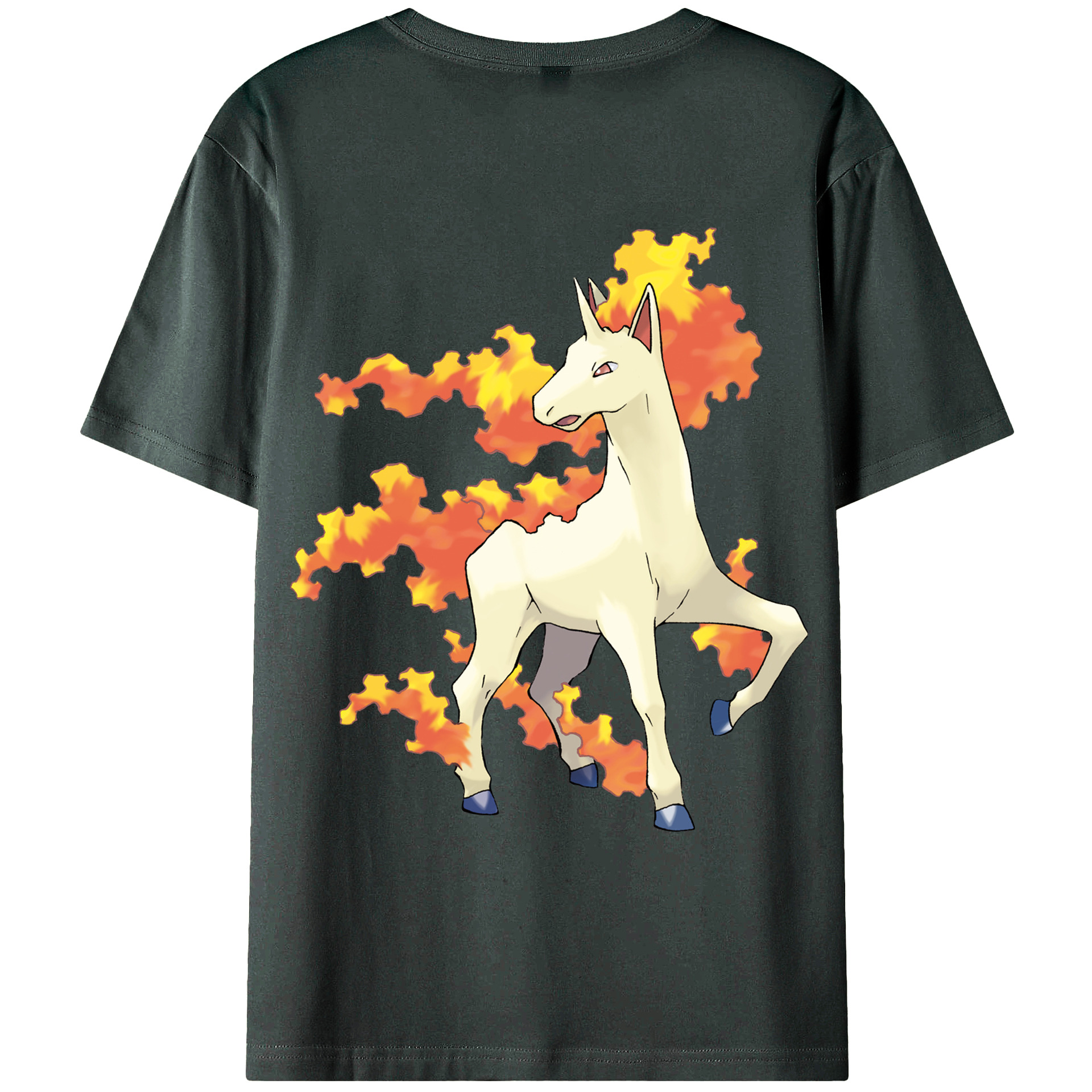 （画像用） ポケットモンスター Pokémon 綿100％ メンズ半袖Tシャツ（バックプリント） 通気性